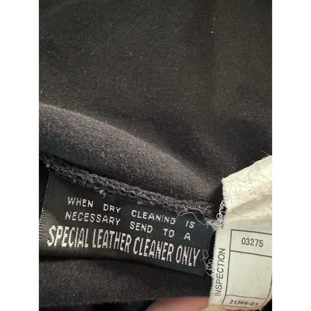 Vintage Y2K Wilsons Leather Maxima Vest Black Moto Grunge Baddie Goth S/M - Picture 11 of 12
